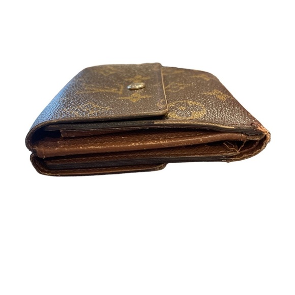 Louis Vuitton Vintage Authentic Brown Monogram Elise Compact Wallet GUC WLT - Picture 8 of 14